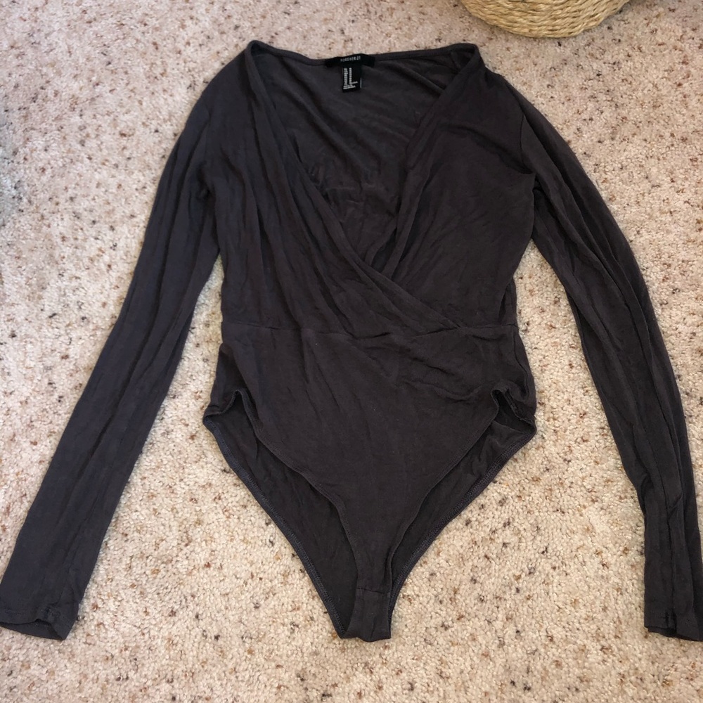 Long Sleeve Low cute bodysuit